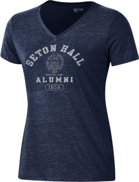 Seton Hall Law School Alumni Women's Tri-Blend V-Neck Short Sleeve T-Shirt