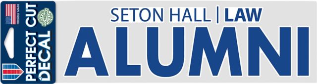 Seton Hall Law School Alumni 3'' x 10'' Perfect Cut Decal