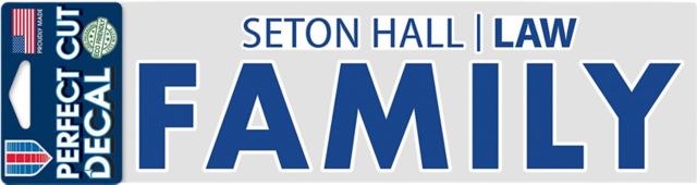Seton Hall Law School 3x10 Family Decal