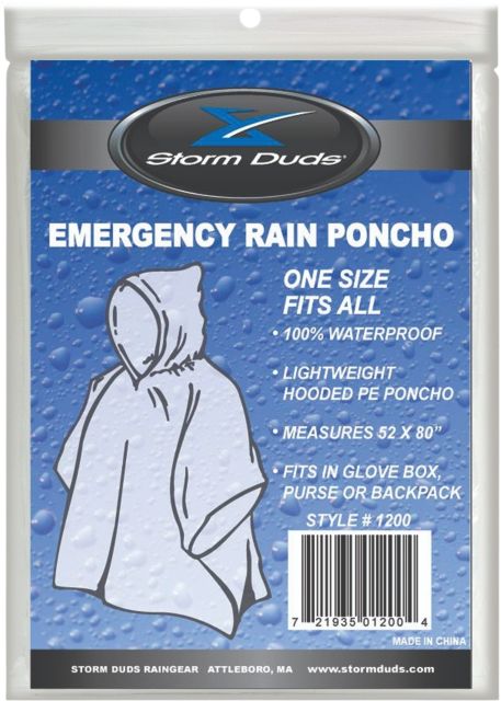 Rain Poncho/Emergency Clear