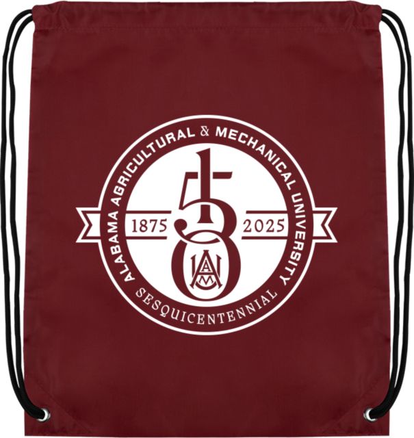 Alabama A&M University 150th Anniversary Drawstring Bag