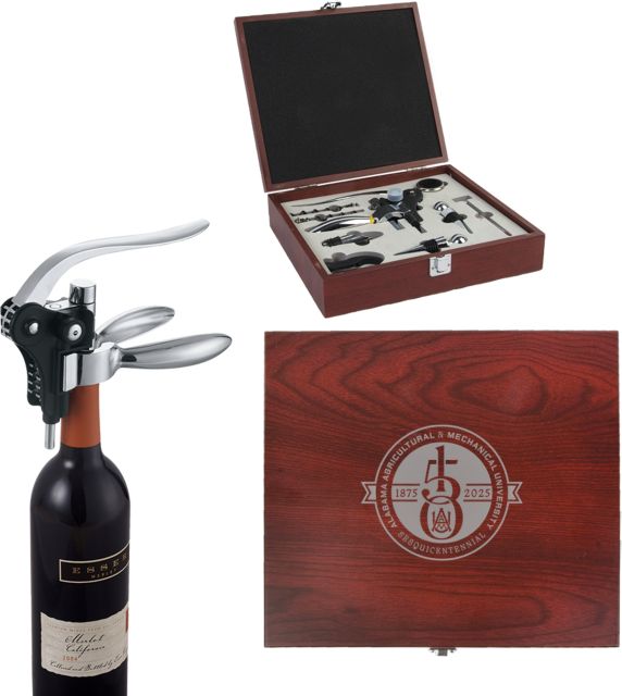 Alabama A&M University 150th Anniversary Wine Collectors Set