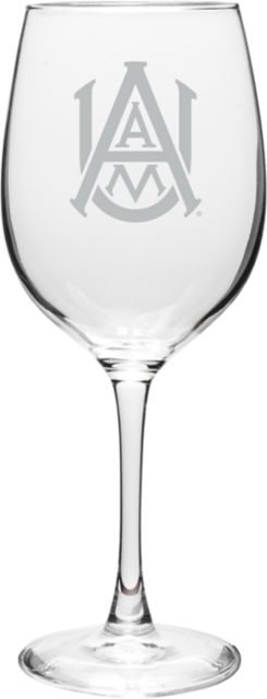Alabama A&M University 16 oz. Wine Glass