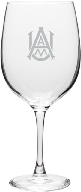 Alabama A&M University 19 oz. Wine Glass