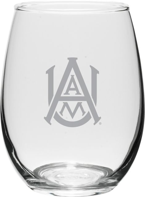 Alabama A&M University 15 oz. Wine Glass