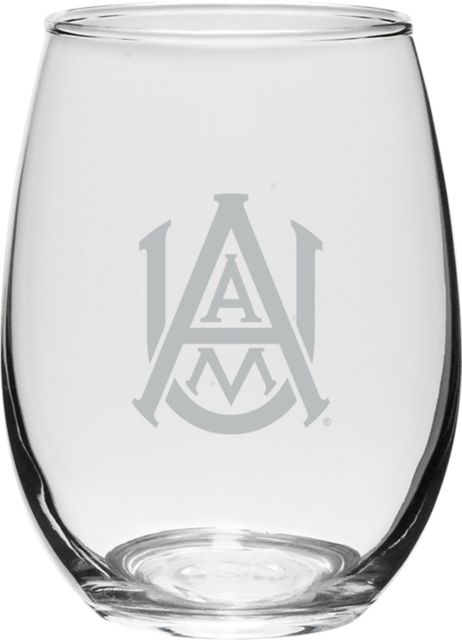 Alabama A&M University 21 oz. Wine Glass