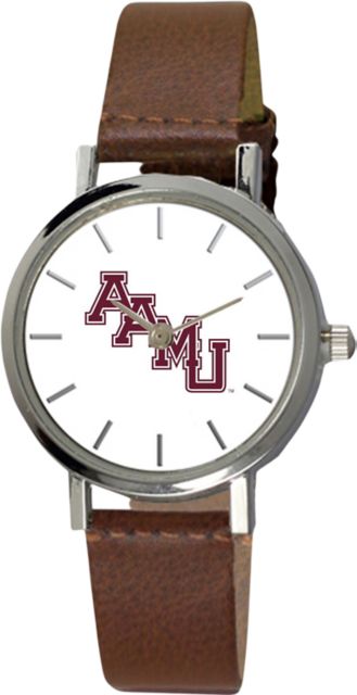 Alabama A&M University 28 mm Ladies Leather Watch