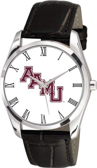 Alabama A&M University 36mm Men's Leather Watch