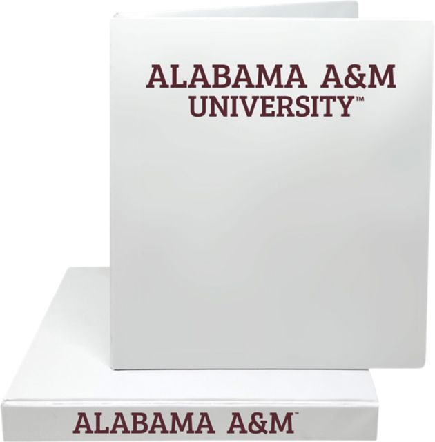 Alabama A&M University 1'' Vinyl Binder