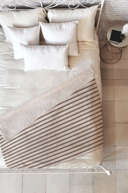 Brown & Cream Throw Blanket