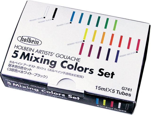 Designers Gouache 5 Color 15ML Mixing Color Set 15Ml Tubes