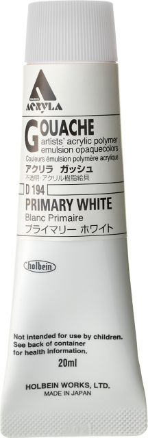 Acryla Designer 20mL Primary White