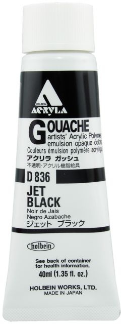 Acryla Designers 40Ml Jet Black