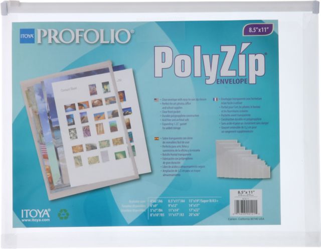 ART PROFOLIO POLYZIP ART 8.5X11