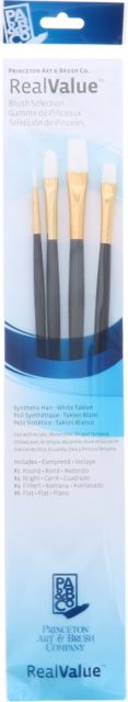BRUSH WHITE TAKLON 4 PACK