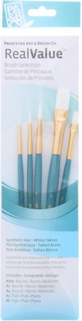 BRUSH WHITE TAKLON VALUE 5 PACK