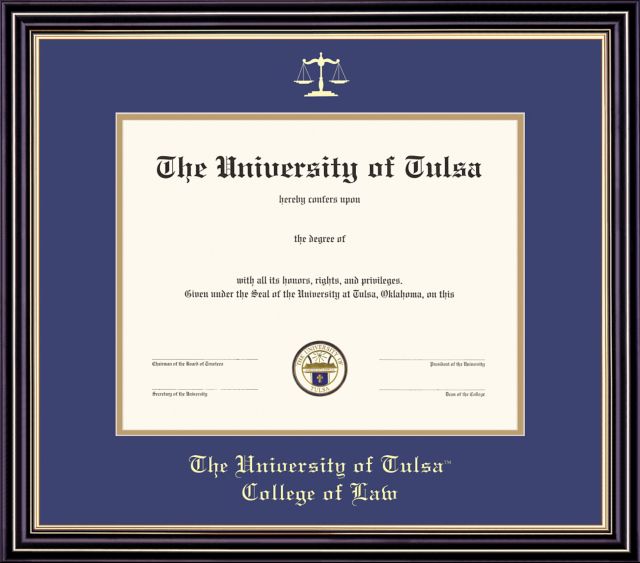 University of Tulsa 11'' x 14'' Prestige Diploma Frame