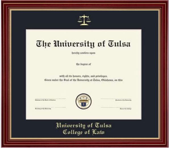 University of Tulsa 11x14 Regal Diploma Frame