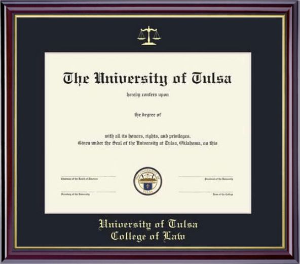 University of Tulsa 11x14 Windsor Diploma Frame
