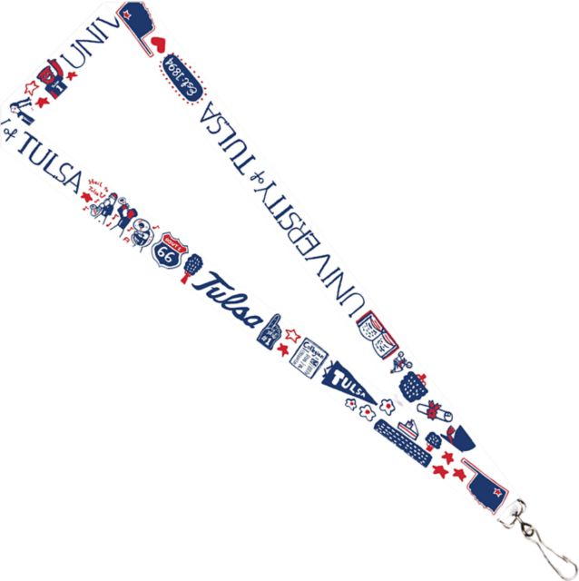 University of Tulsa Julia Gash 3-4'' Satin Lanyard