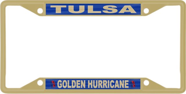 University of Tulsa Golden Hurricane License Plate Frame