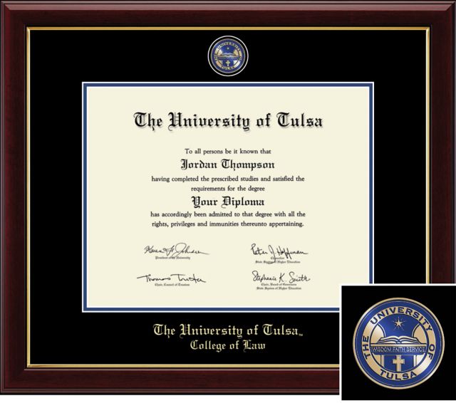 Church Hill Classics Masterpiece Diploma Frame. College Of Law- ONLINE ONLY