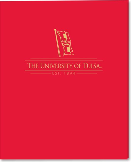 The University of Tulsa Golden Hurricane 2 Pocket Laminated Folder