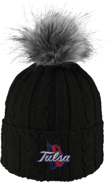 University of Tulsa Golden Hurricane Women's Fur Pom Beanie