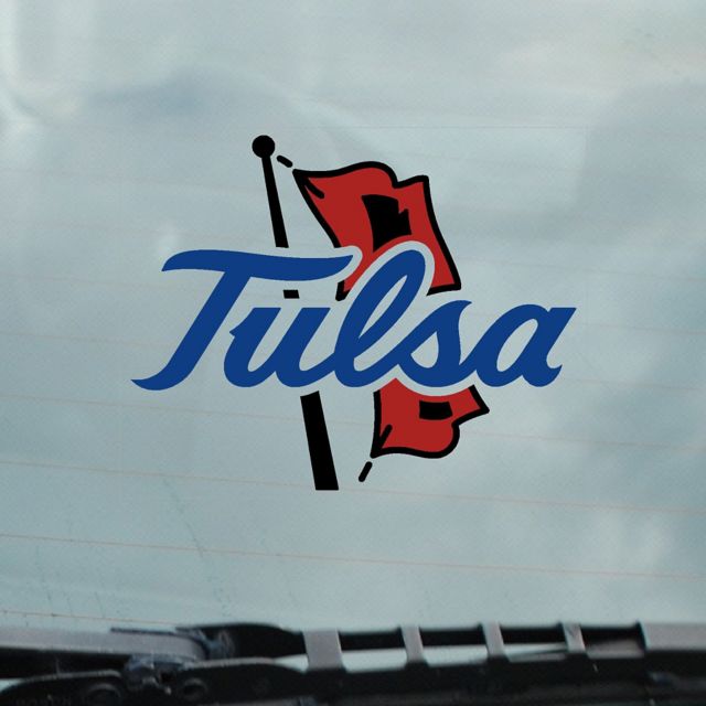 University of Tulsa Cling Decal