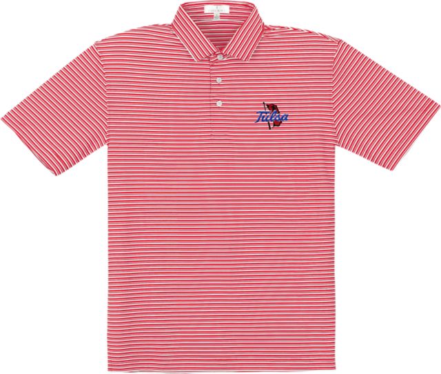University of Tulsa Performance Stripe Polo