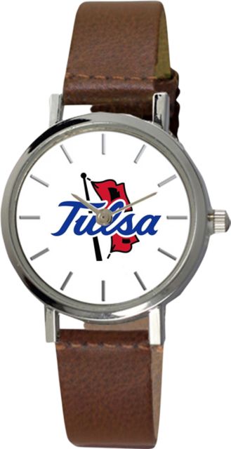 University of Tulsa 28 mm Ladies Leather Watch