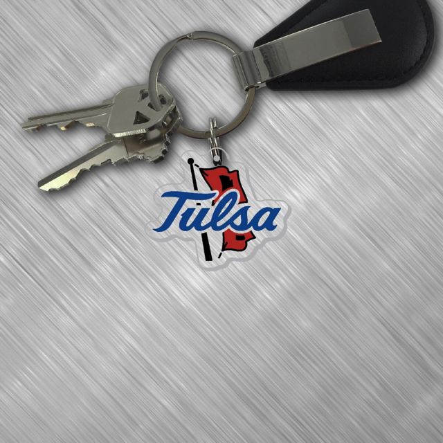University of Tulsa Golden Hurricane Keychain