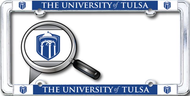 University of Tulsa Thin Dome License Plate Frame