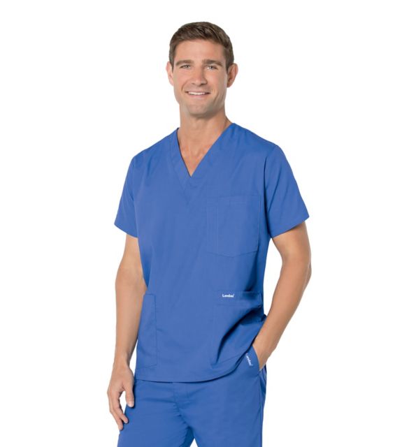 MENS 5 POCKET SCRUB RYLBLU LGE