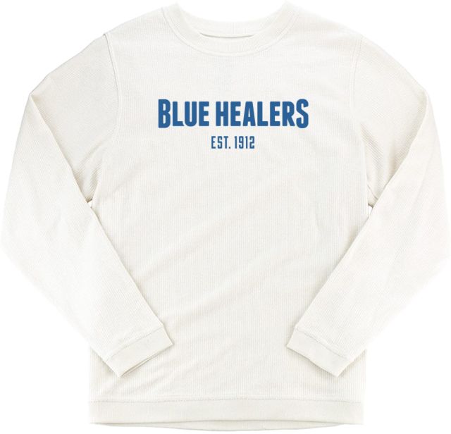 Baptist Health Sciences Boxercraft Womens Cream Corded Crew Healers Wordmark - ONLINE ONLY