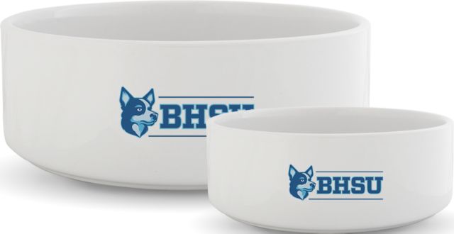 Baptist Health Sciences Ceramic Dog Bowl BHSU Mascot - ONLINE ONLY