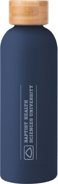Baptist Health Sciences Blair Stainless Bottle w/ Bamboo Lid 17 oz BHSU Flat Engraved - ONLINE ONLY