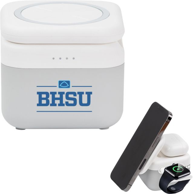 Baptist Health Sciences 3 in 1 Mag Max Modularized Wireless Charger BHSU Wordmark - ONLINE ONLY