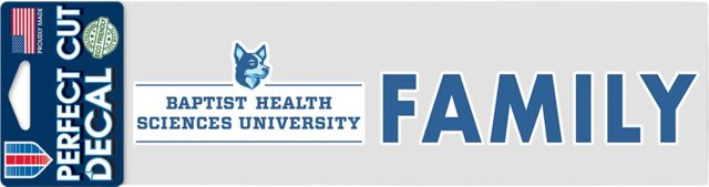 Baptist Health Sciences University 3x10 Family Decal