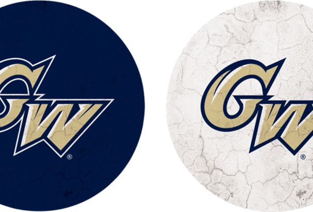 George Washington University Car Coasters - 2 Pack