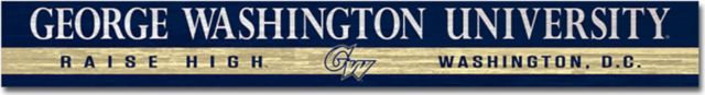 George Washington University Doorway Plank Sign 4x36 - ONLINE ONLY