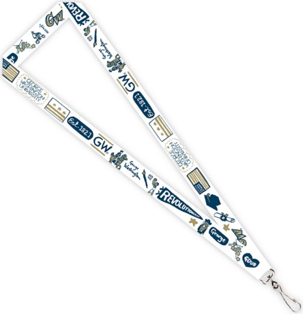 George Washington University Julia Gash 3-4'' Satin Lanyard