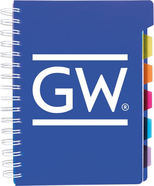 George Washington University Notebook with Tabs