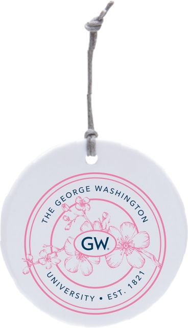 George Washington University Cherry Blossom Ornament