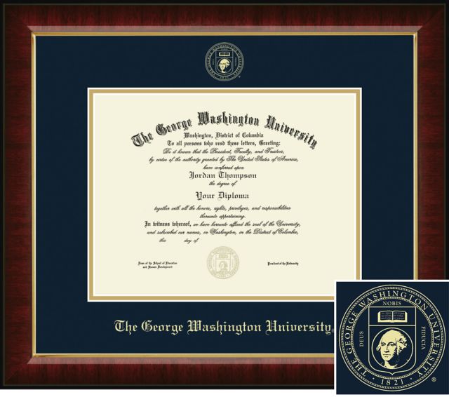 Church Hill Classics Embossed Diploma Frame. Bachelors, Masters. - ONLINE ONLY