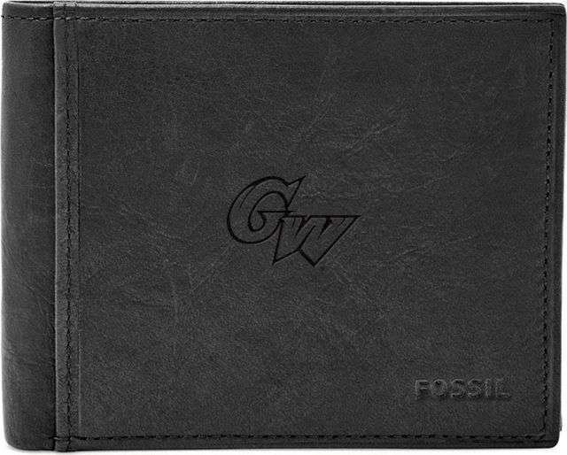 Fossil Leather Ingram RFID Bifold With Flip ID  - ONLINE ONLY