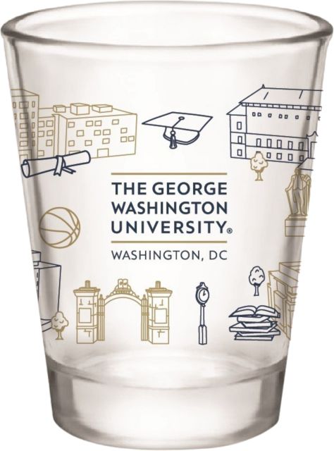 George Washington University 2 oz. Collector's Glass