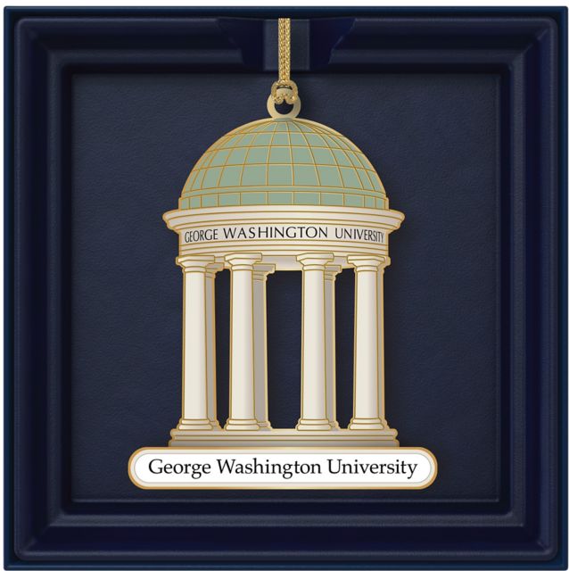 George Washington University Brass Ornament