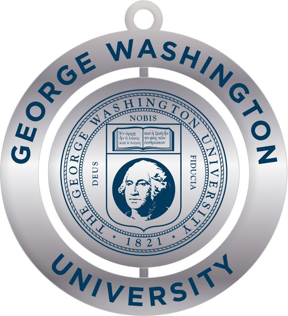 George Washington University Spinner Key Chain