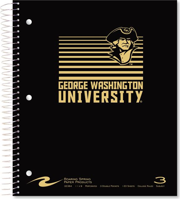 George Washington University 120 Sheet Notebook